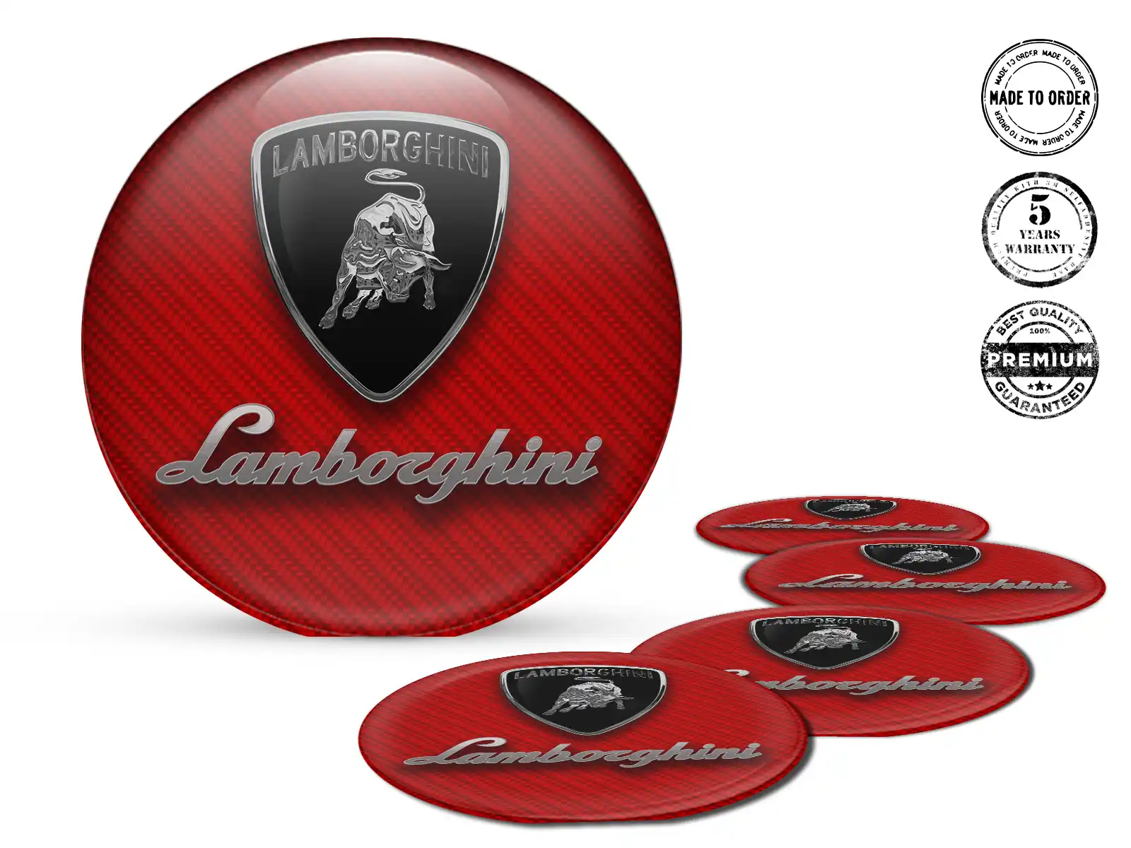 Lamborghini Calcomanías de Rueda Edición Pegatinas Resina Alta Calidad